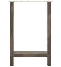 Couchtischbeine Naturstahl 2 Stk. 60x(72-73) cm Stahl