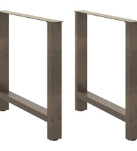 Couchtischbeine Naturstahl 2 Stk. 80x(72-73) cm Stahl