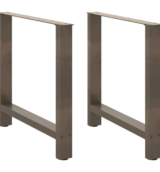 Couchtischbeine Naturstahl 2 Stk. 80x(72-73) cm Stahl