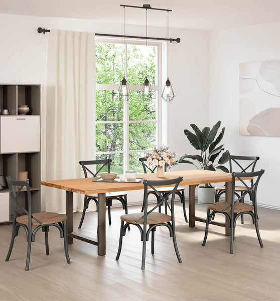 Couchtischbeine Naturstahl 2 Stk. 80x(72-73) cm Stahl