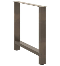 Couchtischbeine Naturstahl 2 Stk. 80x(72-73) cm Stahl