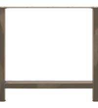Couchtischbeine Naturstahl 2 Stk. 80x(72-73) cm Stahl