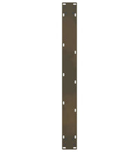 Couchtischbeine Naturstahl 2 Stk. 80x(72-73) cm Stahl
