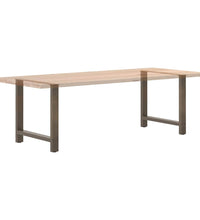 Couchtischbeine Naturstahl 2 Stk. 80x(72-73) cm Stahl