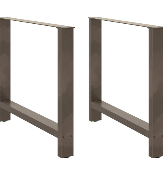 Couchtischbeine Naturstahl 2 Stk. 90x(72-73) cm Stahl