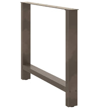 Couchtischbeine Naturstahl 2 Stk. 90x(72-73) cm Stahl