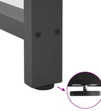Couchtischbeine Anthrazit 2 Stk. 100x(72-73) cm Stahl