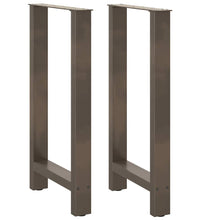 Couchtischbeine Naturstahl 2 Stk. 40x(90-91) cm Stahl