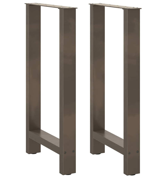 Couchtischbeine Naturstahl 2 Stk. 40x(90-91) cm Stahl