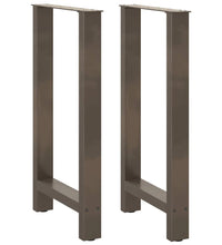 Couchtischbeine Naturstahl 2 Stk. 40x(90-91) cm Stahl