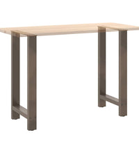Couchtischbeine Naturstahl 2 Stk. 40x(90-91) cm Stahl