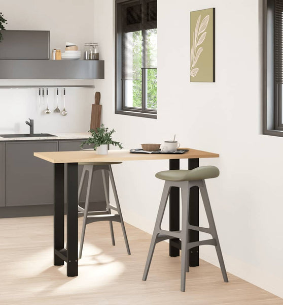 Couchtischbeine Schwarz 2 Stk. 50x(90-91) cm Stahl
