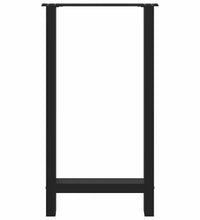 Couchtischbeine Schwarz 2 Stk. 50x(90-91) cm Stahl