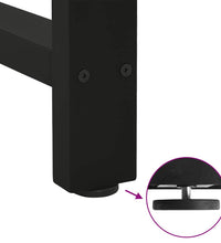 Couchtischbeine Schwarz 2 Stk. 50x(90-91) cm Stahl
