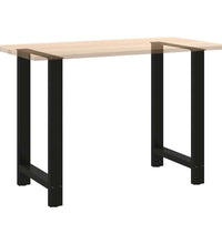 Couchtischbeine Schwarz 2 Stk. 60x(90-91) cm Stahl