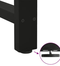 Couchtischbeine Schwarz 2 Stk. 60x(90-91) cm Stahl