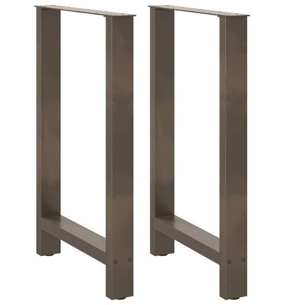 Couchtischbeine Naturstahl 2 Stk. 60x(90-91) cm Stahl