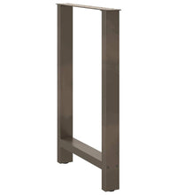 Couchtischbeine Naturstahl 2 Stk. 60x(90-91) cm Stahl