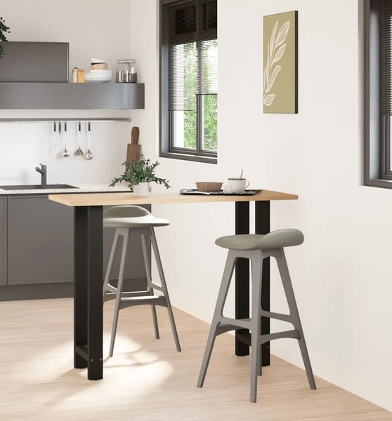 Couchtischbeine Schwarz 2 Stk. 40x(100-101) cm Stahl