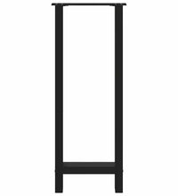 Couchtischbeine Schwarz 2 Stk. 40x(100-101) cm Stahl