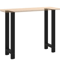 Couchtischbeine Schwarz 2 Stk. 40x(100-101) cm Stahl