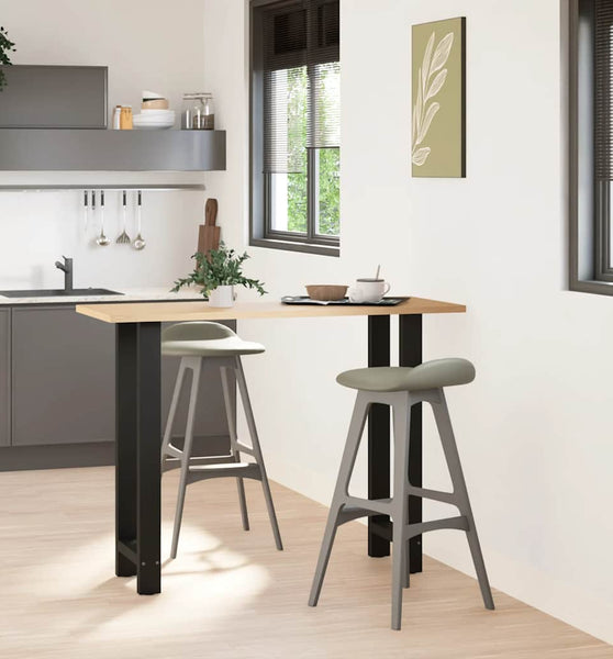 Couchtischbeine Schwarz 2 Stk. 50x(100-101) cm Stahl