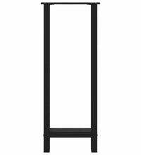 Couchtischbeine Schwarz 2 Stk. 50x(100-101) cm Stahl