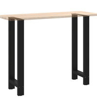 Couchtischbeine Schwarz 2 Stk. 50x(100-101) cm Stahl