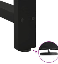 Couchtischbeine Schwarz 2 Stk. 50x(100-101) cm Stahl