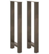 Couchtischbeine Naturstahl 2 Stk. 50x(100-101) cm Stahl