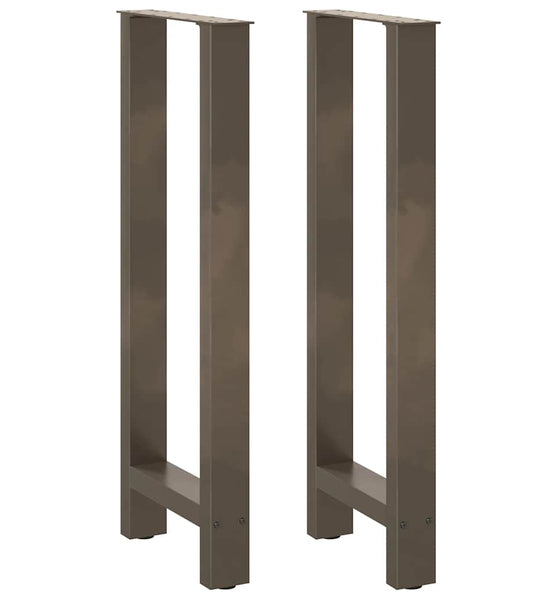 Couchtischbeine Naturstahl 2 Stk. 50x(100-101) cm Stahl