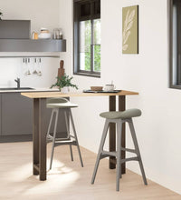 Couchtischbeine Naturstahl 2 Stk. 50x(100-101) cm Stahl