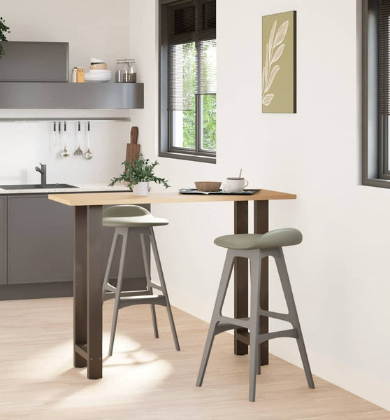 Couchtischbeine Naturstahl 2 Stk. 50x(100-101) cm Stahl