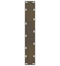 Couchtischbeine Naturstahl 2 Stk. 50x(100-101) cm Stahl