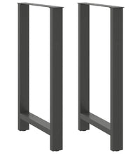Couchtischbeine Anthrazit 2 Stk. 60x(100-101) cm Stahl