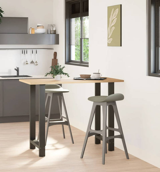 Couchtischbeine Anthrazit 2 Stk. 60x(100-101) cm Stahl