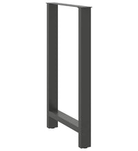 Couchtischbeine Anthrazit 2 Stk. 60x(100-101) cm Stahl