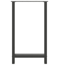 Couchtischbeine Anthrazit 2 Stk. 60x(100-101) cm Stahl