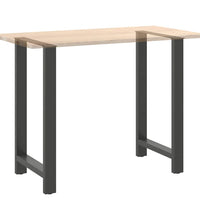 Couchtischbeine Anthrazit 2 Stk. 60x(100-101) cm Stahl