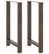 Couchtischbeine Naturstahl 2 Stk. 60x(100-101) cm Stahl