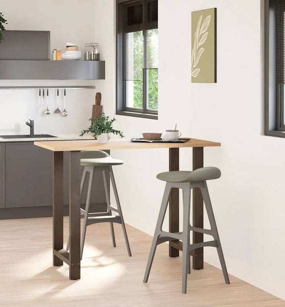 Couchtischbeine Naturstahl 2 Stk. 60x(100-101) cm Stahl