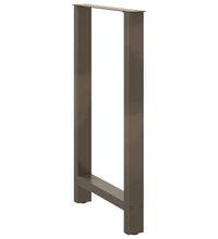 Couchtischbeine Naturstahl 2 Stk. 60x(100-101) cm Stahl