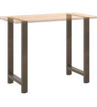 Couchtischbeine Naturstahl 2 Stk. 60x(100-101) cm Stahl
