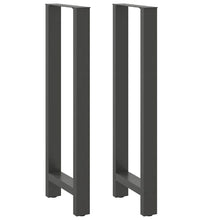 Couchtischbeine Anthrazit 2 Stk. 40x(110-111) cm Stahl