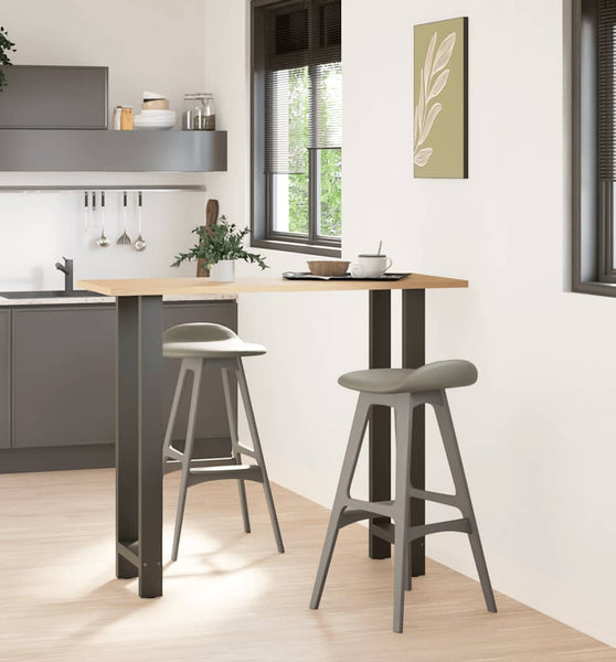 Couchtischbeine Anthrazit 2 Stk. 40x(110-111) cm Stahl