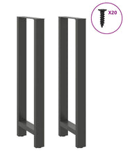 Couchtischbeine Anthrazit 2 Stk. 40x(110-111) cm Stahl