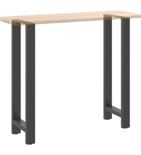 Couchtischbeine Anthrazit 2 Stk. 40x(110-111) cm Stahl