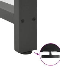 Couchtischbeine Anthrazit 2 Stk. 40x(110-111) cm Stahl