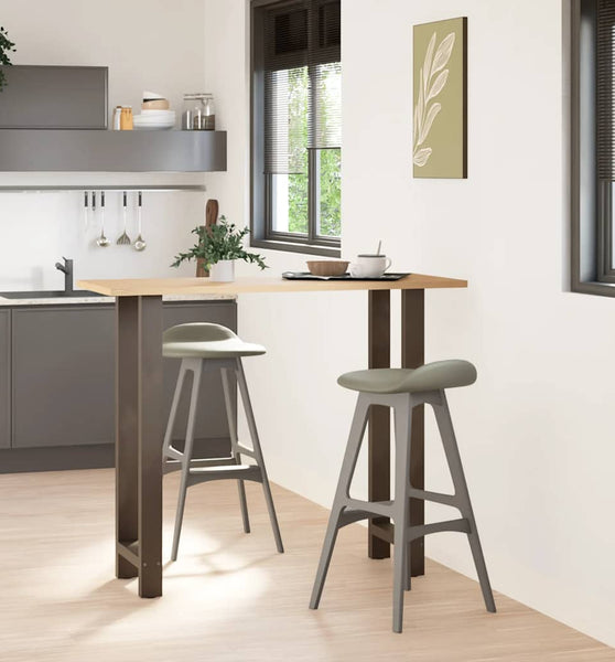 Couchtischbeine Naturstahl 2 Stk. 40x(110-111) cm Stahl