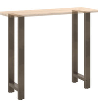 Couchtischbeine Naturstahl 2 Stk. 40x(110-111) cm Stahl